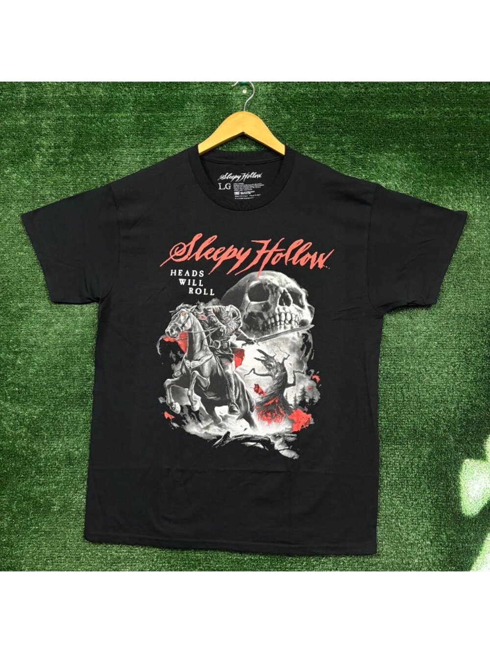 Tim Burton's Sleepy Hollow Heads Will Roll T-Shirt Size Large